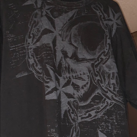 100% cotton carbon Skoal and chain vintage shirt - Picture 4 of 5